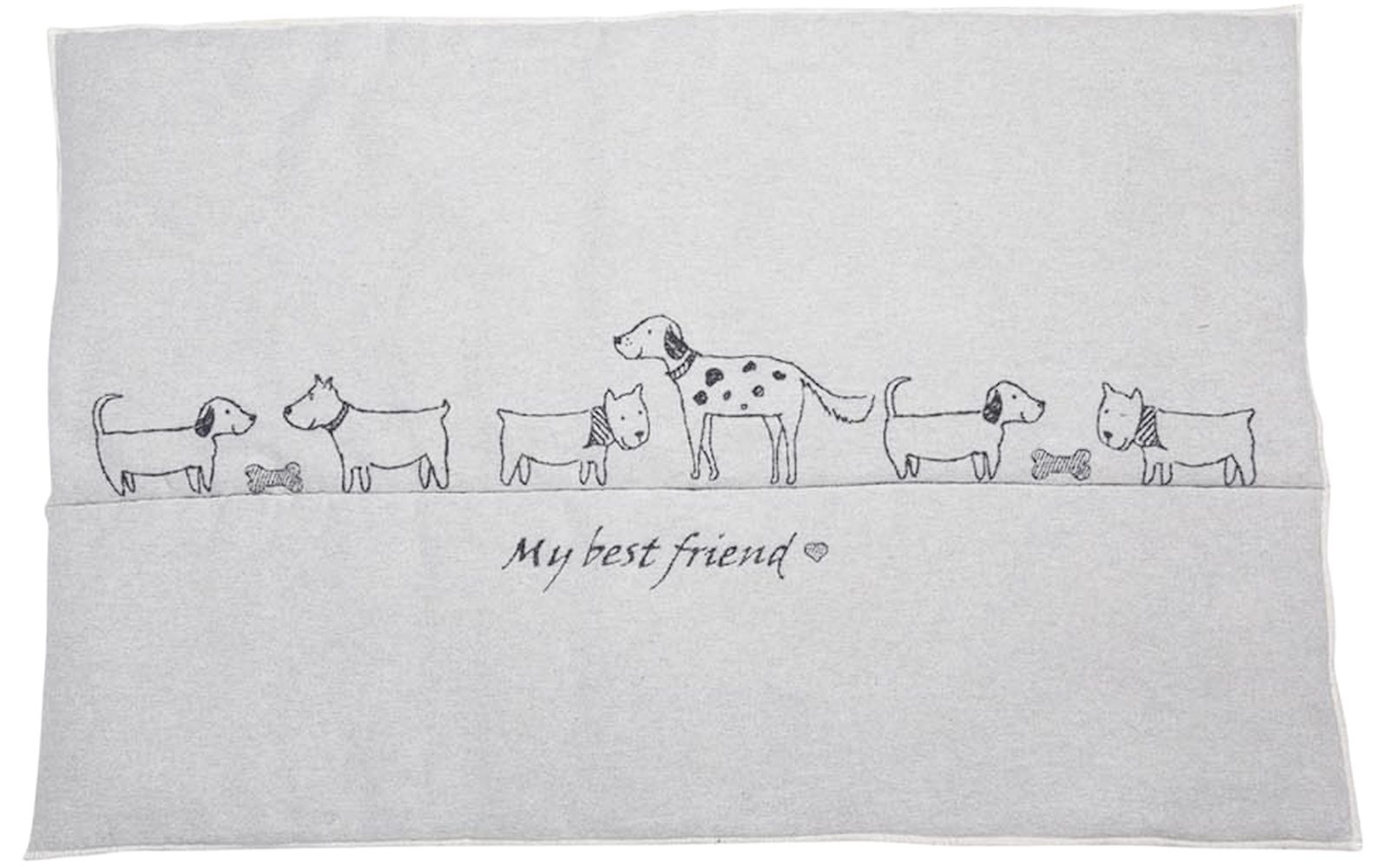 Gefütterte Hundematte  “my best friends”