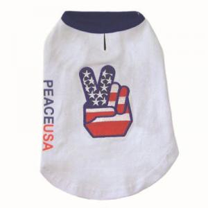 EINZELTEIL Hundeshirt Peace USA XXS