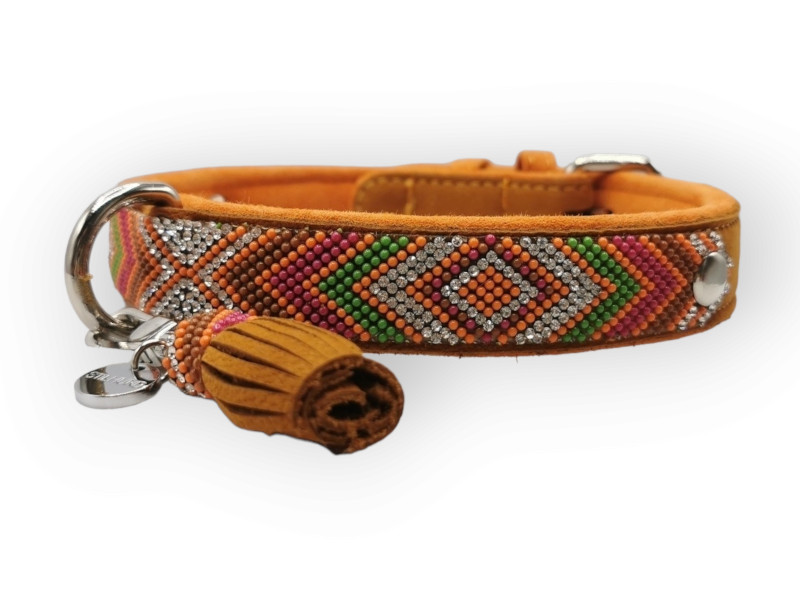 Hundehalsband London Style, Längen 45, 50, 55, 60, 65 cm, Lederhalsband