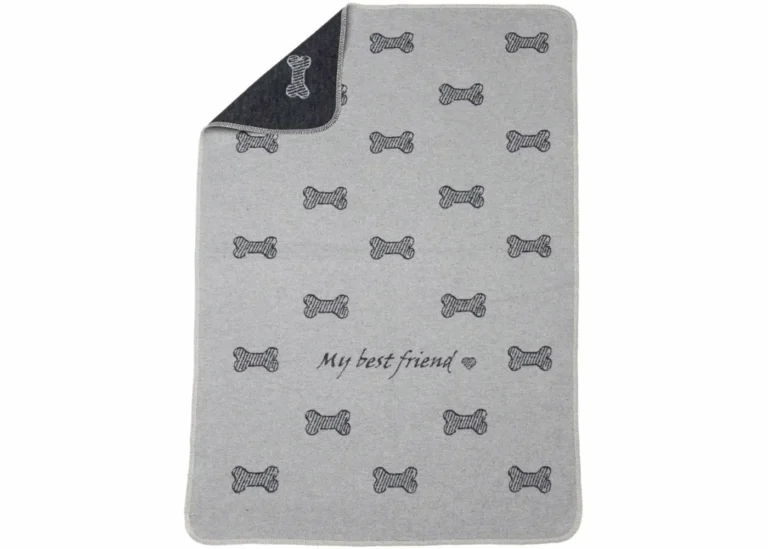 Haustierdecke “my best friend/Knochen allover”