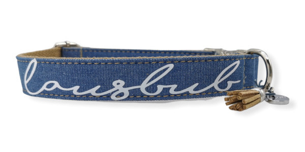 Hundehalsband Lausbub Jeans