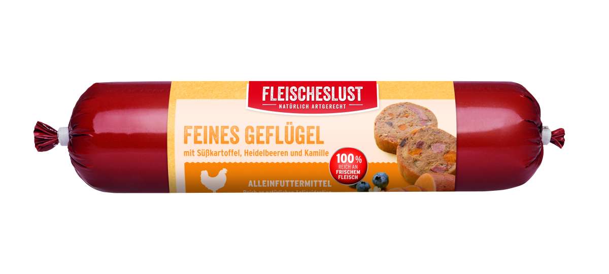 Feines Geflügel mit Süßkartoffeln, Heidelbeeren und Kamille