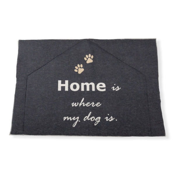 Gefütterte Hundematte - home is where my dog is