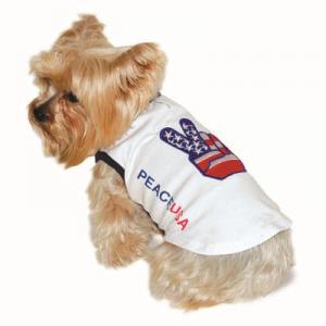 EINZELTEIL Hundeshirt Peace USA XXS