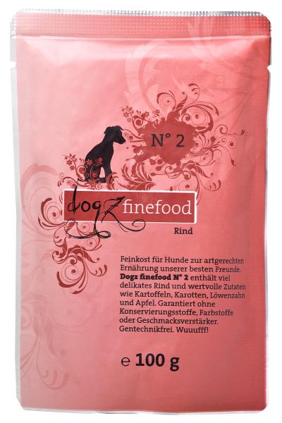 Dogz Finefood Rind 100g