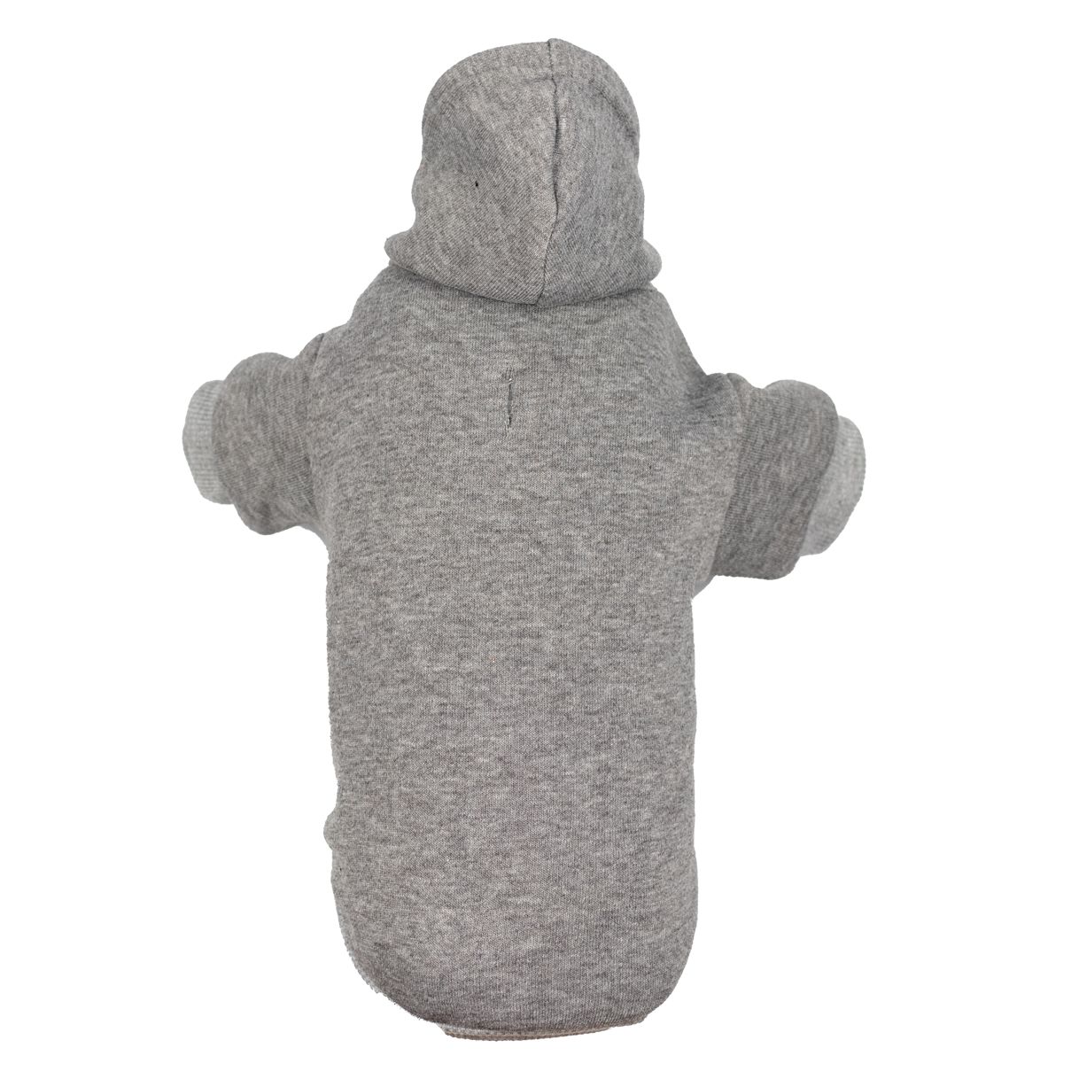 Hundehoodie Uni grau