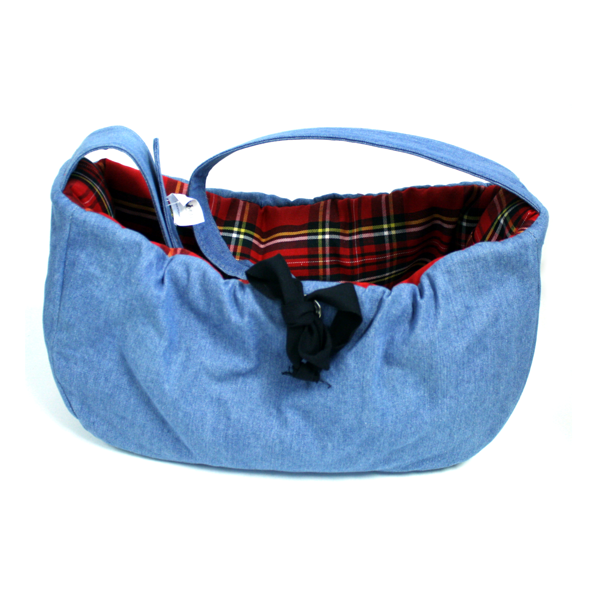 Hundetasche Modern Jeans rot